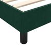 vidaXL Sommier &agrave; lattes de lit et matelas et LED vert fonc&eacute; 120x210cm velours