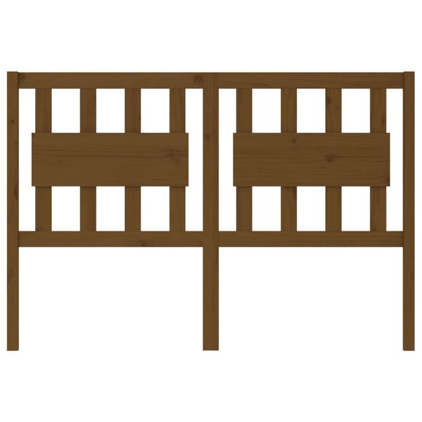 vidaXL Tête de lit Marron miel 145,5x4x100 cm Bois massif de pin