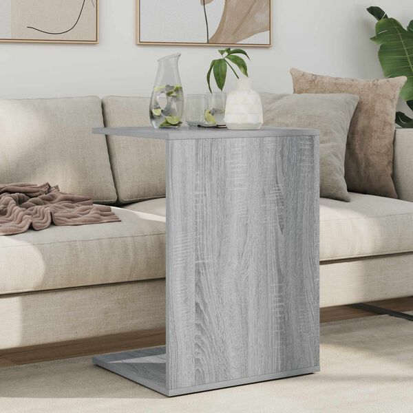 vidaXL Table d'appoint Gris Sonoma 45 x 40 x 62,5 cm Bois d'ing&eacute;nierie