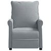 vidaXL Fauteuil inclinable Gris clair Tissu