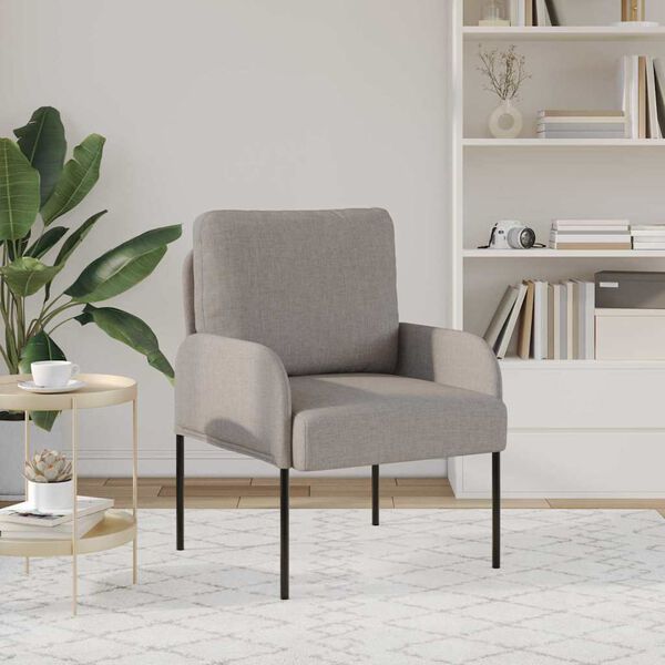 vidaXL Canap&eacute;s avec coussin 55cm Taupe Contreplaqu&eacute;