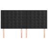 vidaXL Tête de lit Noir 160x5x118/128 cm Velours