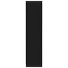 vidaXL Garde-robe Noir 50x50x200 cm Bois d'ing&eacute;nierie