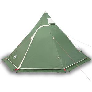 vidaXL Tente de camping tipi 5 personnes vert imperm&eacute;able