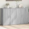 vidaXL Buffets 2 pcs sonoma gris 60x31x70 cm bois d'ing&eacute;nierie