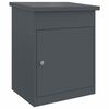 vidaXL Bo&icirc;te de d&eacute;p&ocirc;t de colis Anthracite 47,5 x 38 x 59 cm Acier