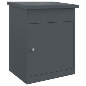 vidaXL Bo&icirc;te de d&eacute;p&ocirc;t de colis Anthracite 47,5 x 38 x 59 cm Acier