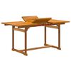 vidaXL Ensemble &agrave; Manger de jardin 7pcs bois d'acacia solide textil&egrave;ne