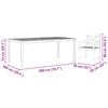 vidaXL Ensemble de salle &agrave; manger pour jardin 9 pcs Marron