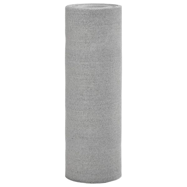 vidaXL Filet brise-vue gris clair 1,5x50 m PEHD 150 g/m&sup2;