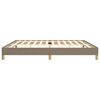vidaXL Cadre de lit sans matelas taupe 200x200 cm tissu