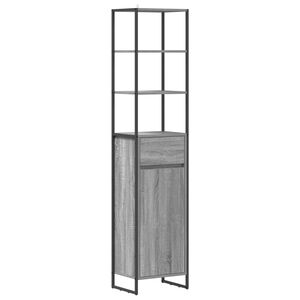 vidaXL Cabinet de salle de bain Gris Sonoma 40 x 30 x 180 cm