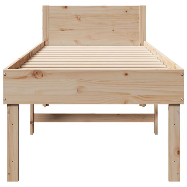 vidaXL Cadre de lit sans matelas 80x200 cm bois massif de pin