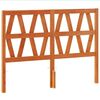 vidaXL T&ecirc;te de lit cire marron 135 cm bois massif de pin