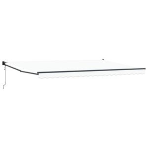 vidaXL Auvent Blanc 500 &times; 300 cm Polyester et m&eacute;tal
