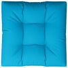 vidaXL Coussin de palette bleu 70x70x12 cm tissu