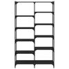 vidaXL &Eacute;tag&egrave;re Ch&ecirc;ne noir 100 x 32 x 170 cm Bois d'ing&eacute;nierie