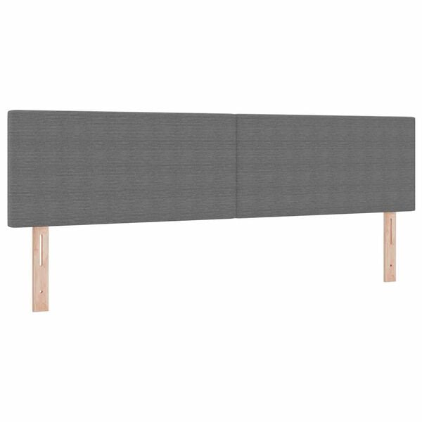 vidaXL T&ecirc;te de lit avec t&ecirc;te de lit Gris clair 180 cm Cuir synth&eacute;tique