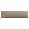 vidaXL Coussins de canap&eacute; 2 pcs Taupe 145 x 40 cm tissu