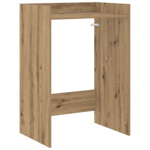 vidaXL Armoire pour machine &agrave; laver Ch&ecirc;ne artisan 67,5 x 48 x 97 cm