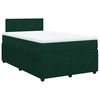 vidaXL Sommier &agrave; lattes de lit avec matelas vert fonc&eacute; 120x190 cm