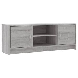 vidaXL Meuble TV sonoma gris 102x30x37,5 cm bois d'ing&eacute;nierie