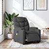 vidaXL Fauteuil inclinable de massage électrique gris foncé tissu