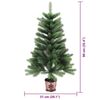 vidaXL Sapin de Noël avec 150 LED avec support Vert 90 cm PE