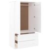 vidaXL Garde-robe ALTA blanc 90x55x170 cm bois massif de pin