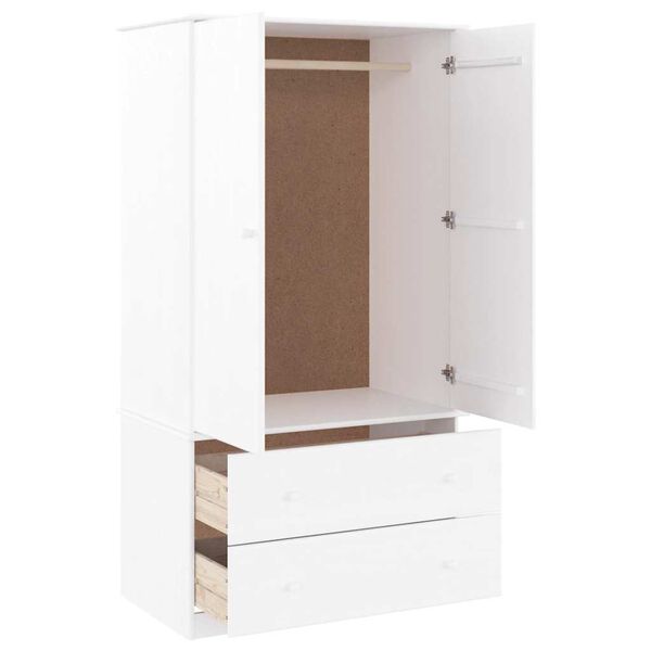 vidaXL Garde-robe ALTA blanc 90x55x170 cm bois massif de pin