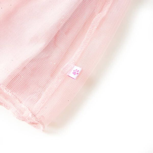 Jupe avec tulle pour enfants rose clair 104