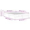 vidaXL Cadre de lit sans matelas marron miel pin massif 160x200 cm