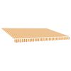vidaXL Tissu de remplacement pour auvent jaune et blanc 450x350 cm