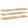 vidaXL &Eacute;tag&egrave;res flottantes 3 pcs 140x30x4 cm acacia massif non trait&eacute;