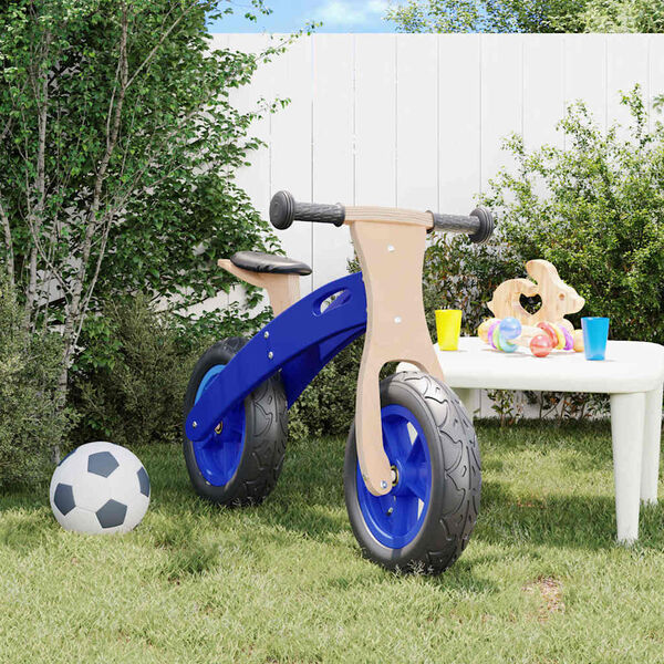 vidaXL Vélo d'équilibre pour enfants avec pneus pneumatiques bleu