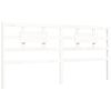 vidaXL Cadre de lit sans matelas blanc bois massif de pin
