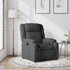 vidaXL Fauteuil inclinable Gris fonc&eacute; Tissu