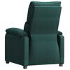 vidaXL Fauteuil inclinable Vert foncé Tissu
