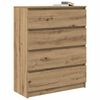 vidaXL Buffet ch&ecirc;ne artisanal 80x35x99 cm bois d'ing&eacute;nierie