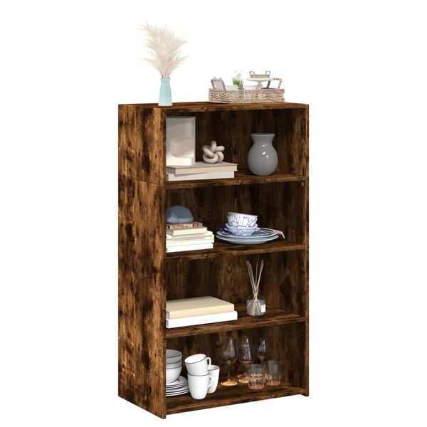 vidaXL Buffet haut ch&ecirc;ne fum&eacute; 70x41x124 cm bois d'ing&eacute;nierie