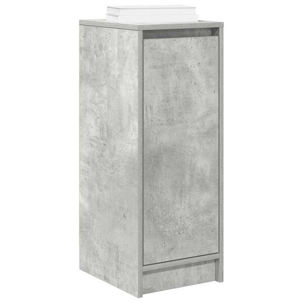 vidaXL Armoire &agrave; chaussures gris b&eacute;ton 29,5x34x76 cm bois d'ing&eacute;nierie