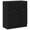 vidaXL Buffet 3 pcs Ch&ecirc;ne noir 181 x 30 x 70 cm Bois d'ing&eacute;nierie