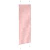 vidaXL Store pliss&eacute; rose 40x100 cm largeur du tissu 39,4 cm polyester