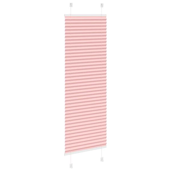 vidaXL Store pliss&eacute; rose 40x100 cm largeur du tissu 39,4 cm polyester
