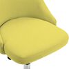 vidaXL Chaises de bureau roulantes lot de 2 Jaune Tissu