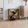 vidaXL Armoire &agrave; vin Marron miel 62x25x62 cm Bois de pin massif