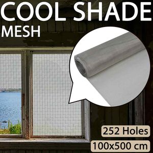 vidaXL Cl&ocirc;tures en fil 100 x 500 cm Mesh Acier Inoxydable 201 Argent&eacute;