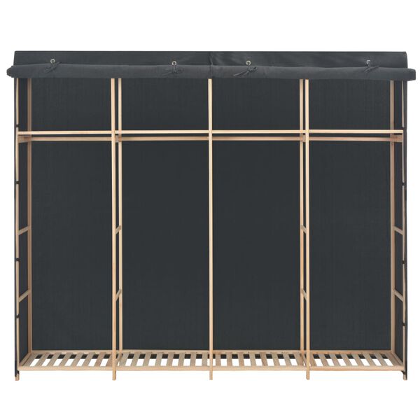 vidaXL Garde-robe Gris 200 x 40 x 170 cm Tissu