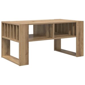vidaXL Table basse Ch&ecirc;ne artisanal 92 x 49,5 x 45 cm Bois d'ing&eacute;nierie