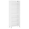 vidaXL Buffet blanc 69,5x32,5x180 cm bois d'ing&eacute;nierie